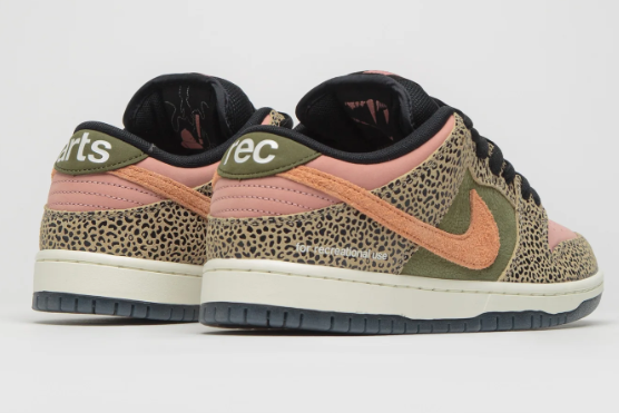 Nike SB x Arts-Rec Dunk Low Pro 'Khaki Amber Brown / Rough Green / Rust Pink'