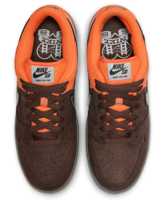 Nike SB Dunk Low Pro 'Muni Fast Pass' | Safety Orange Wolf Grey Baroque Brown
