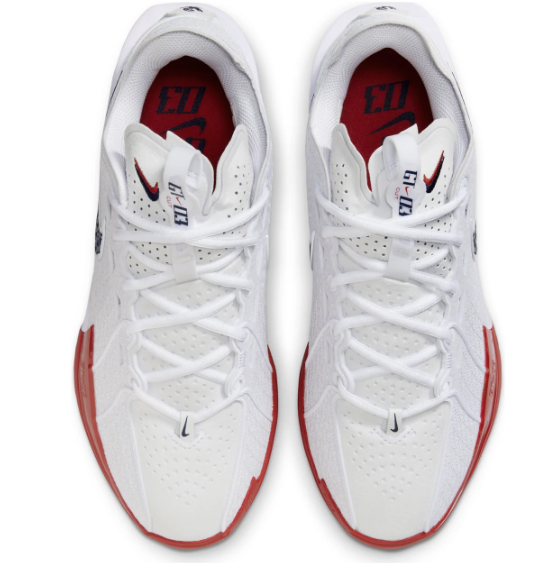 Nike Air Zoom GT Cut 3 EP 'White Black Red' | Court Energy DV2918-103