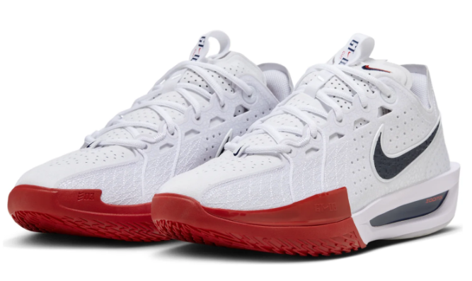 Nike Air Zoom GT Cut 3 EP 'White Black Red' | Court Energy DV2918-103