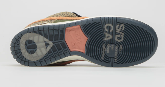 Nike SB x Arts-Rec Dunk Low Pro 'Khaki Amber Brown / Rough Green / Rust Pink'