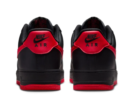 Men's Nike Air Force 1 Low '07 'Bred' | Black-Red Authority